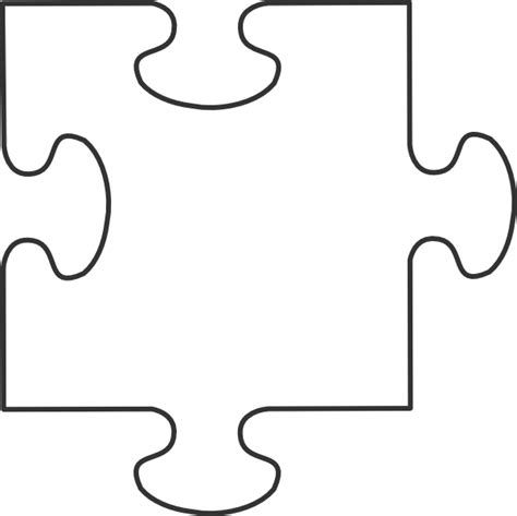 Blank Puzzle Piece Template