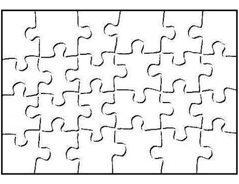 Blank Puzzle Template Printable