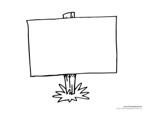 Blank Sign Template
