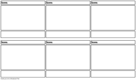Blank Storyboard Template