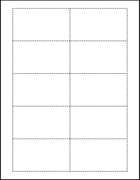 Blank Template For Business Cards