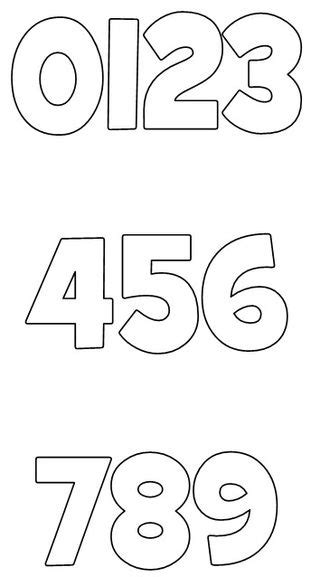 Block Letters And Numbers Printable