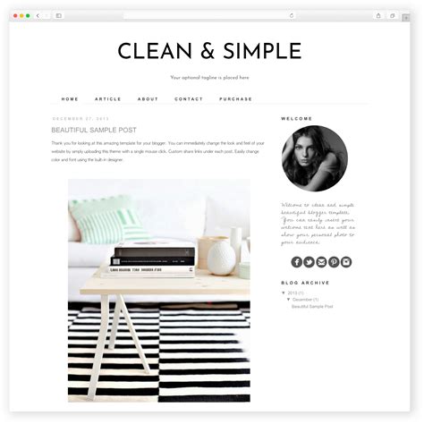 Blogger Template Style Simple