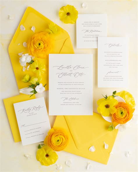 Blue And Yellow Wedding Invitations Kit Printable