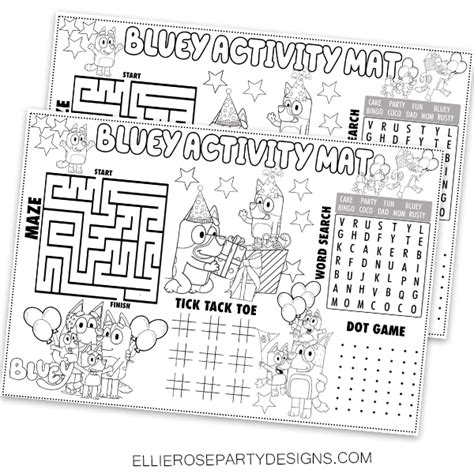 Bluey Printable Activities Free