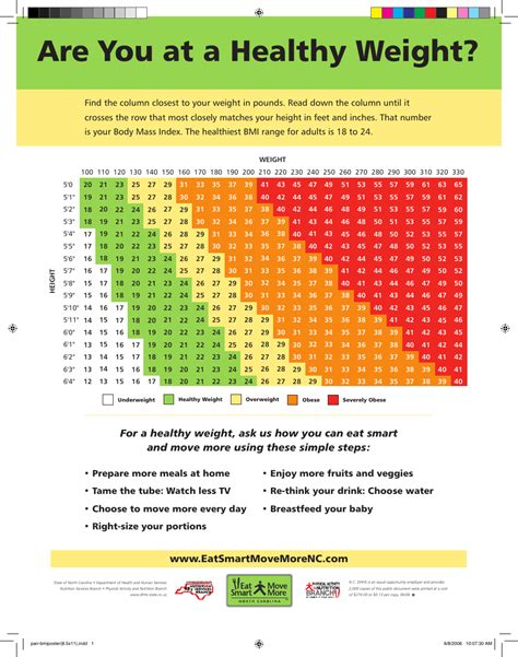 Bmi Chart For Adult