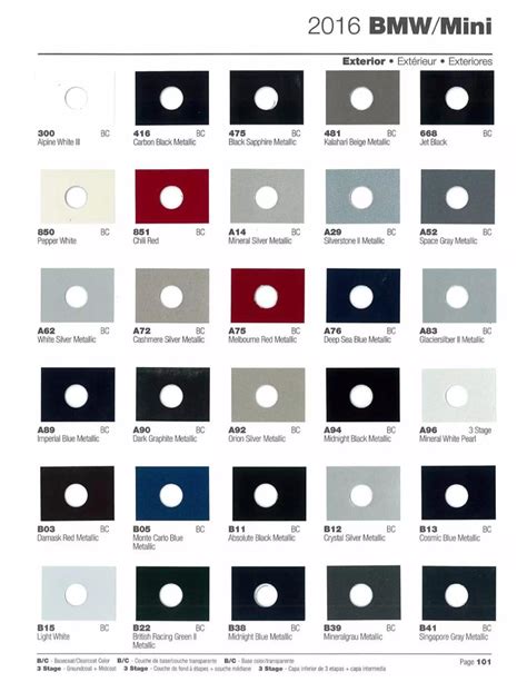 Bmw Color Catalogue