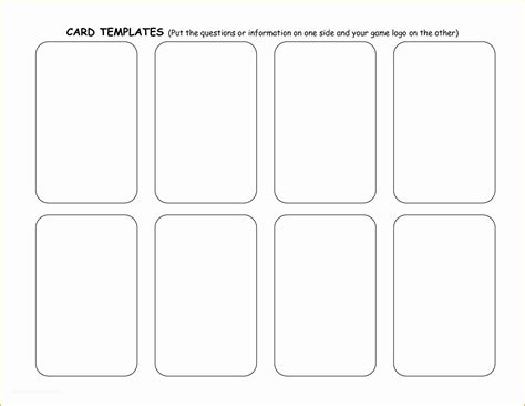 Board Game Card Template