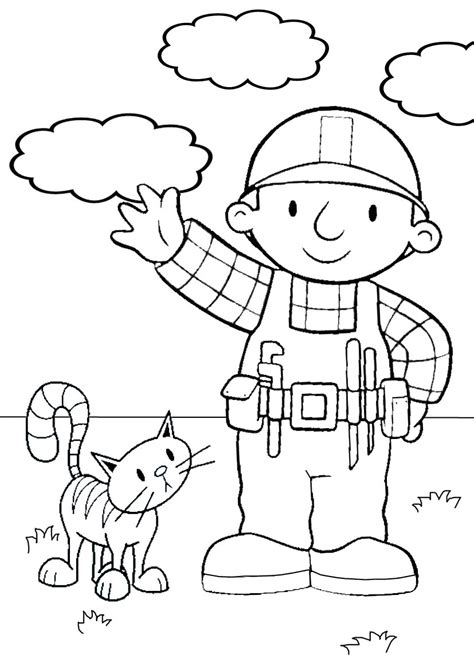 Bob The Builder Coloring Pages Super Coloring