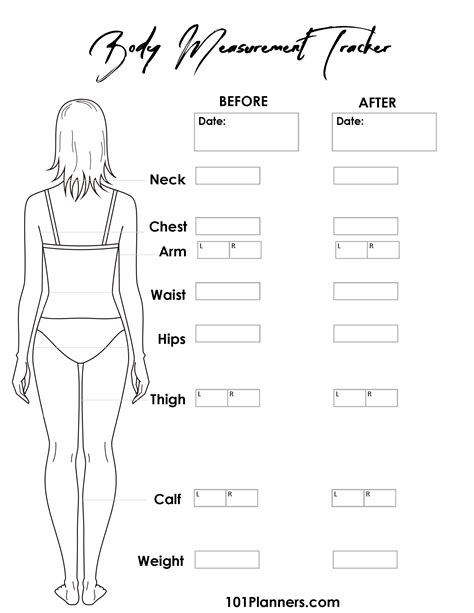 Body Measurement Chart For Women