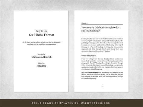 Book Page Template