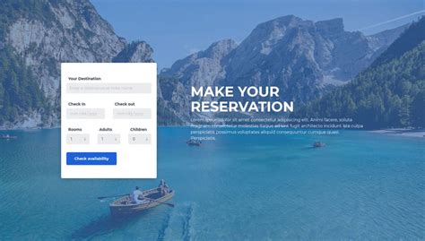 Booking Site Template
