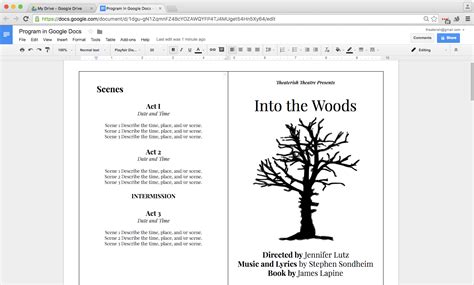 Booklet Google Doc Template