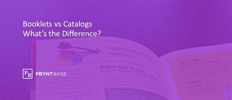 Booklets Vs Catalogs