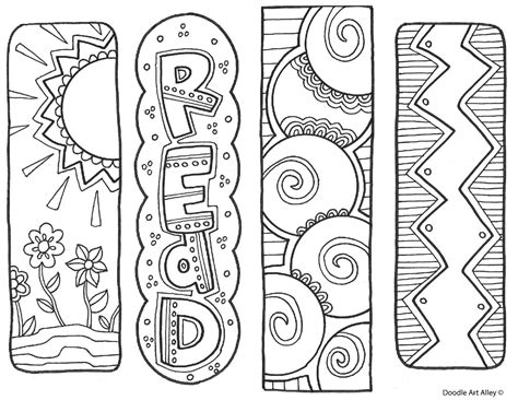 Bookmark Coloring Printable