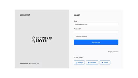 Bootstrap Login Template