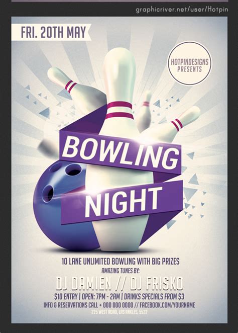 Bowling Flyer Template
