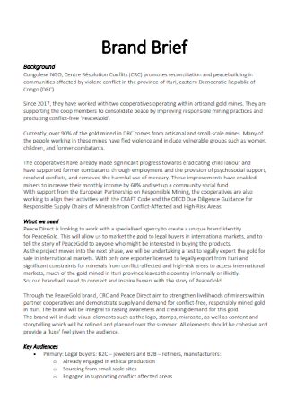 Brand Brief Template