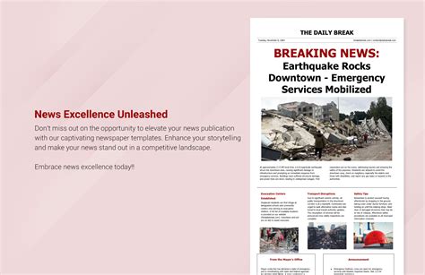 Breaking Newspaper Template