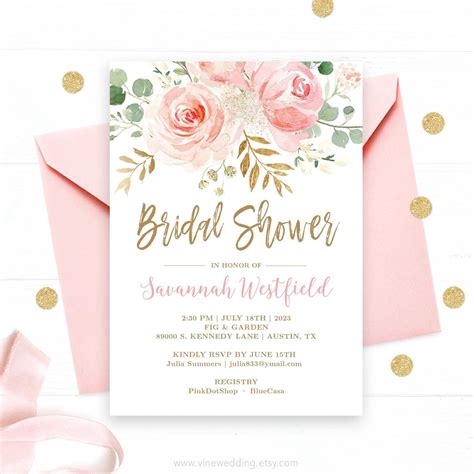 Bridal Shower Invitations Printable