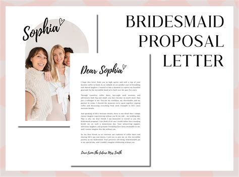 Bridesmaid Proposal Template