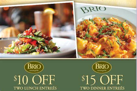Brio Tuscan Grille Coupons Printable