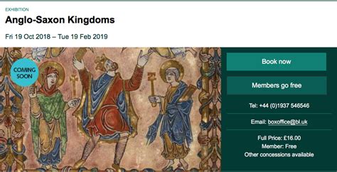 British Library Anglo Saxon Kingdoms Catalogue