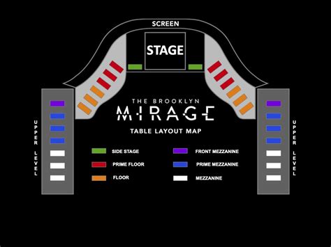 Brooklyn Mirage Seating Chart