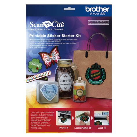 Brother Scanncut Printable Sticker Starter Kit
