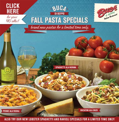 Buca Di Beppo $20 Off $40 Printable