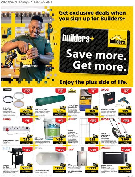 Builders Warehouse Light Catalogue