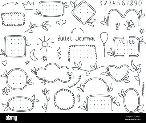 Bullet Journal Doodle For Bullet Points Printable