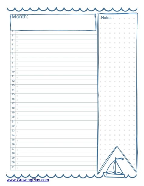 Bullet Journal Template Free Download