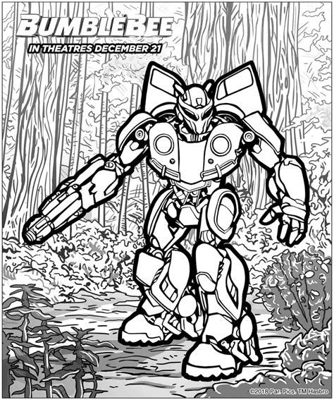 Bumblebee Printable Coloring Pages