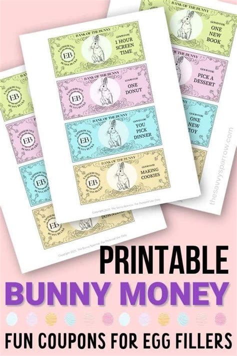 Bunny Money Printable
