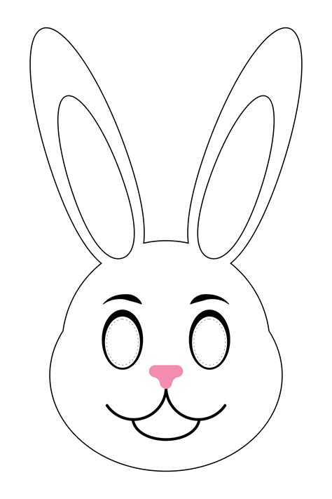 Bunny Rabbit Mask Template