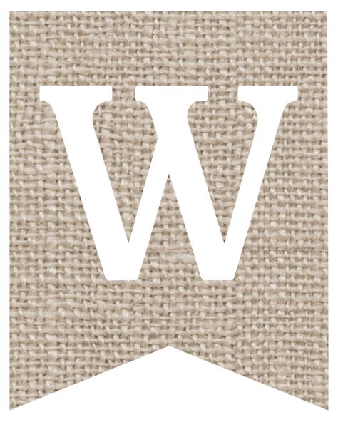 Burlap Banner Printable