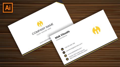 Business Card Template Adobe Illustrator