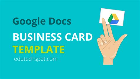 Business Card Template Google