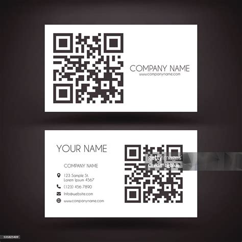Business Card With Qr Code Template