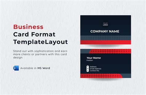 Business Cards In Word Template