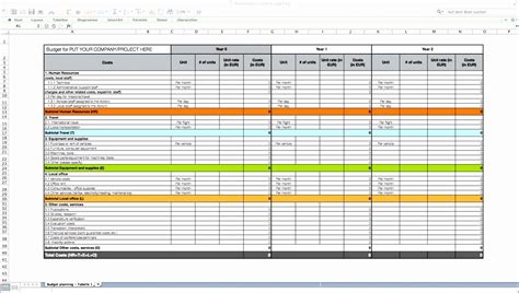 Business Case Excel Template
