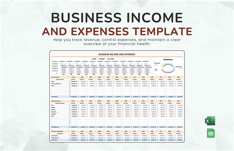 Business Income And Expenditure Template