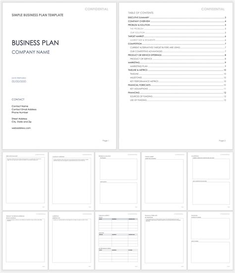 Business Plan Template Free Word