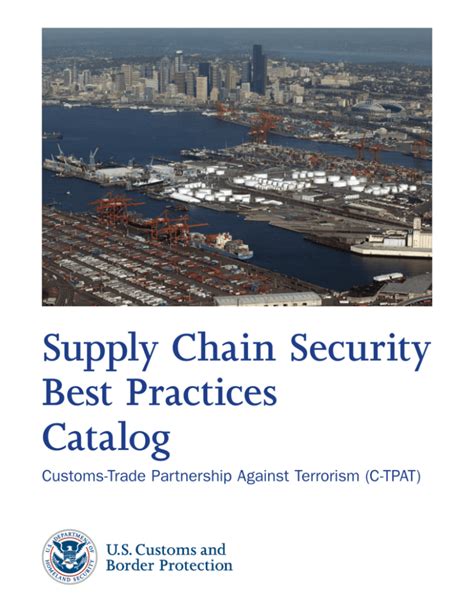 C Tpat Best Practices Catalog Addendum 2009