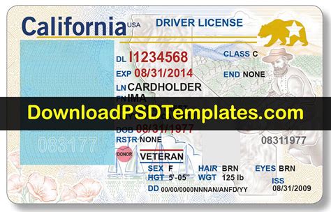 Ca Id Template