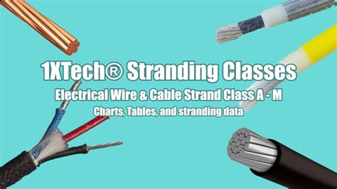 Cable Stranding Chart