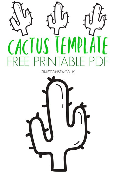 Cactus Template Printable