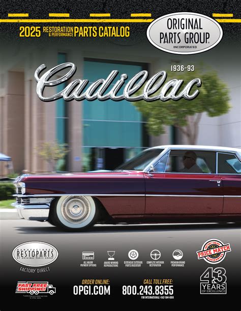 Cadillac Catalog Parts