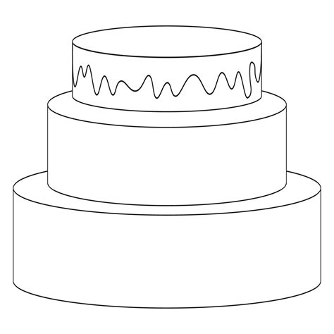Cake Outline Printable